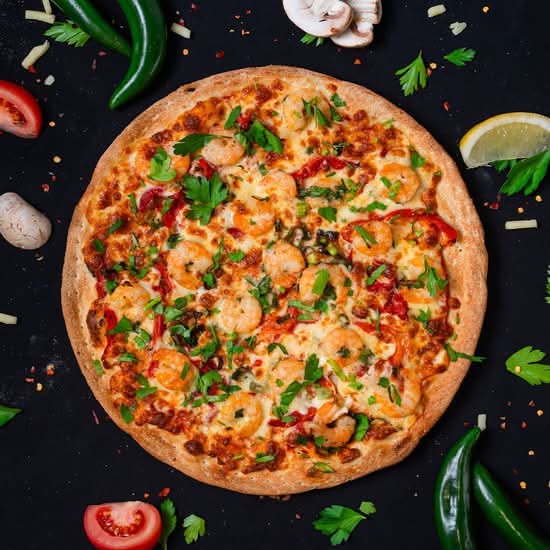 Garlic Prawns Pizza