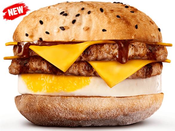 Double Sausage & Egg Turkish Brekky Roll