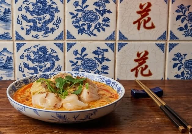Trio Dumpling  with Laksa sauce