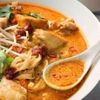 Curry Laksa noodle Soup