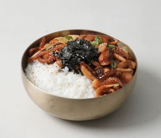 Baby Octopus Rice Bowl