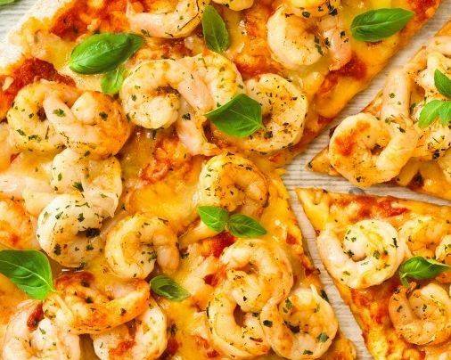 Garlic Prawns Pizza