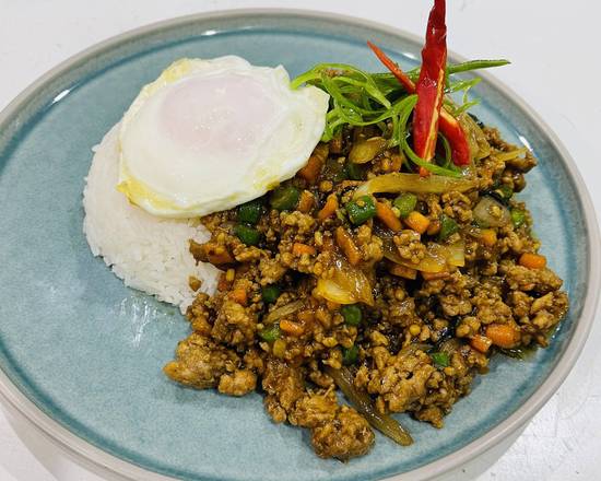 Pad Kra Prao Rice Bowl