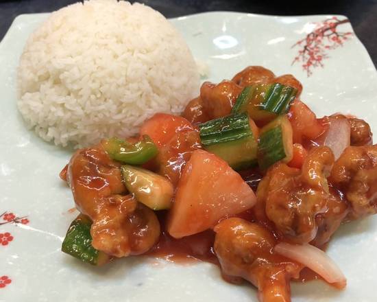 Sweet Sour Pork with Rice