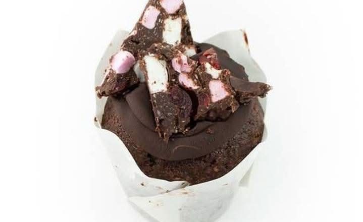 Triple Choc Chip Rocky Road Muffin
