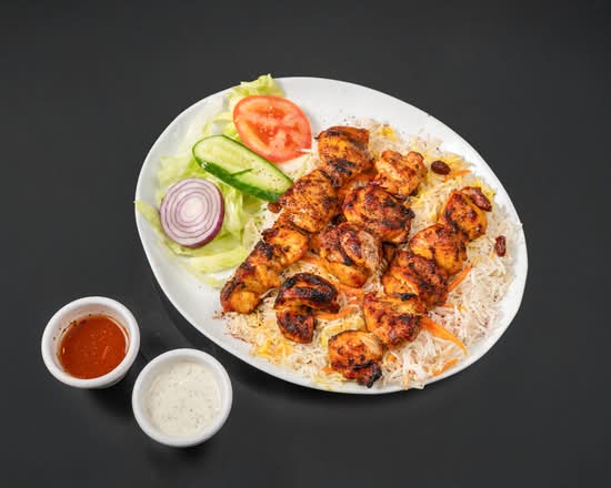 Chicken Kebab with Rice