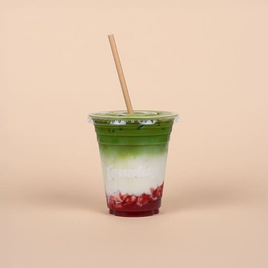 Iced Strawberry Matcha Latte