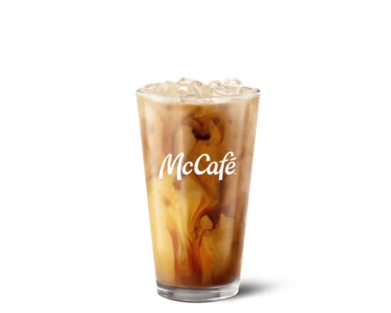 Medium Iced Golden Caramel Latte