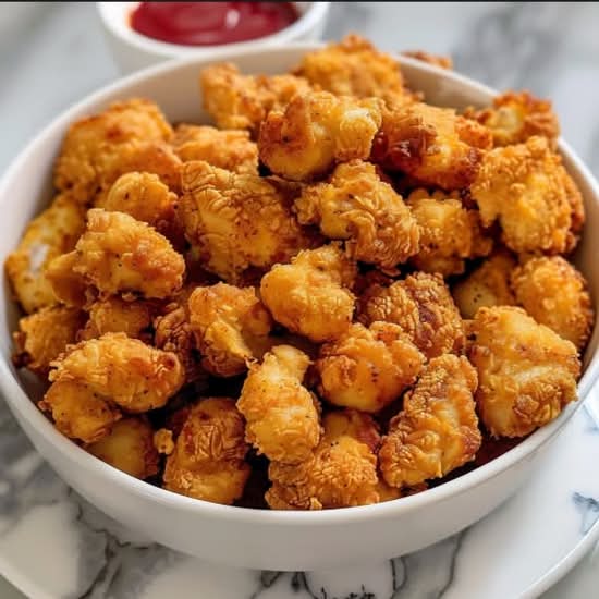 Popcorn Chicken Bites with Juice Box