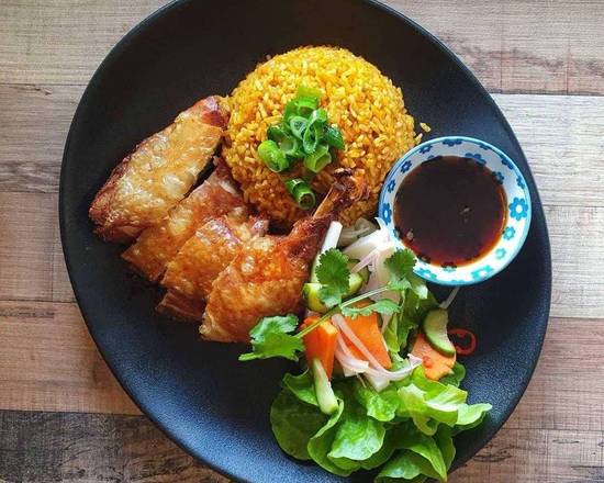 Crispy Chicken with Red Rice (GFO)
