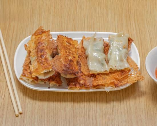 Pan Fried Pot Stickers with Pork and Chives