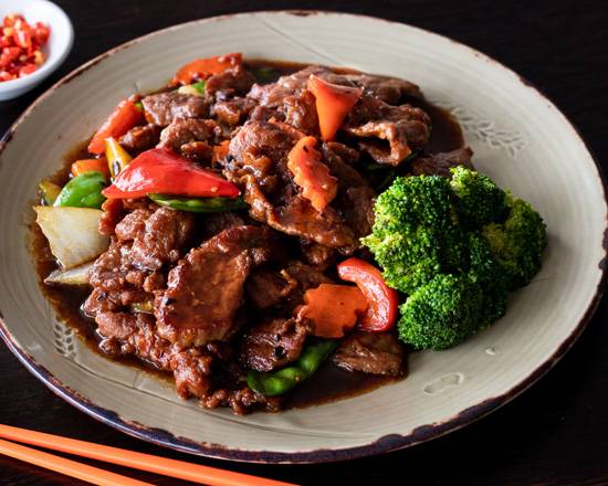Beef and Vegetables with Black Bean Sauce