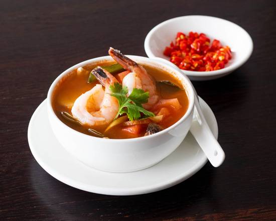 Tom Yum Soup with Prawns