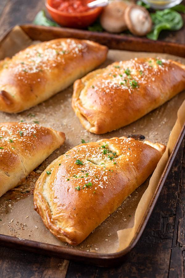 BBQ meat calzone