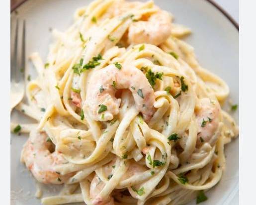 Garlic Prawn Pasta