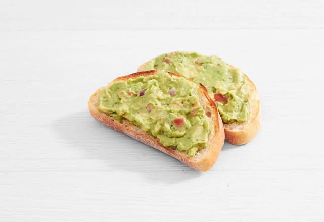 2 Slices Guacamole on Toast