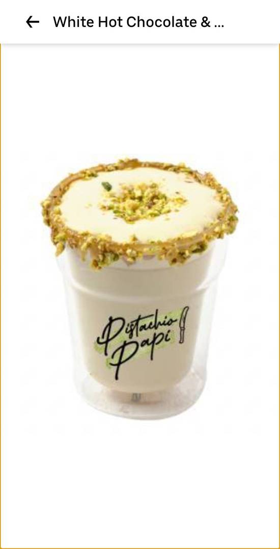 White Hot Chocolate + Pistachio