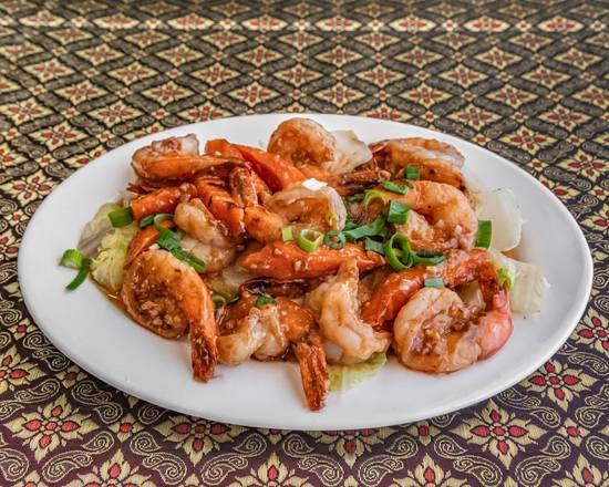 Garlic and Pepper Prawns