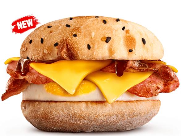 Double Bacon & Egg Turkish Brekky Roll