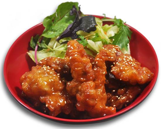 Sweet and Sour Chicken Rice n Salad