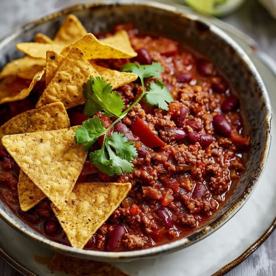 Chilli Con Carne With Corn Chips