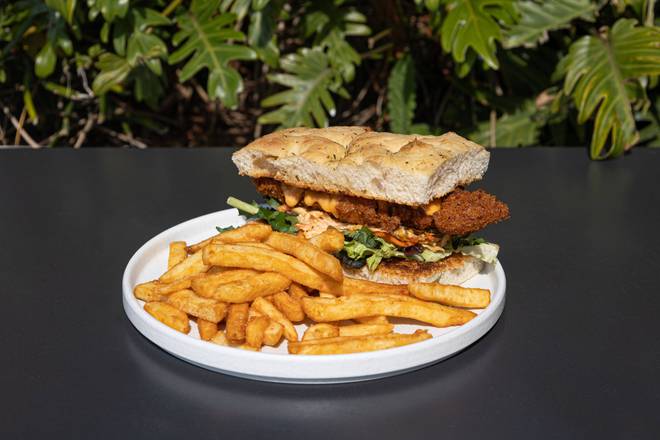 Chicken Schnitzel Wrap