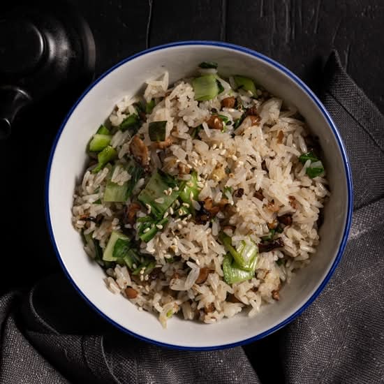 Bok Choy Ginger Fried Rice (V)