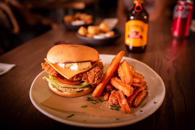 fried chicken burger