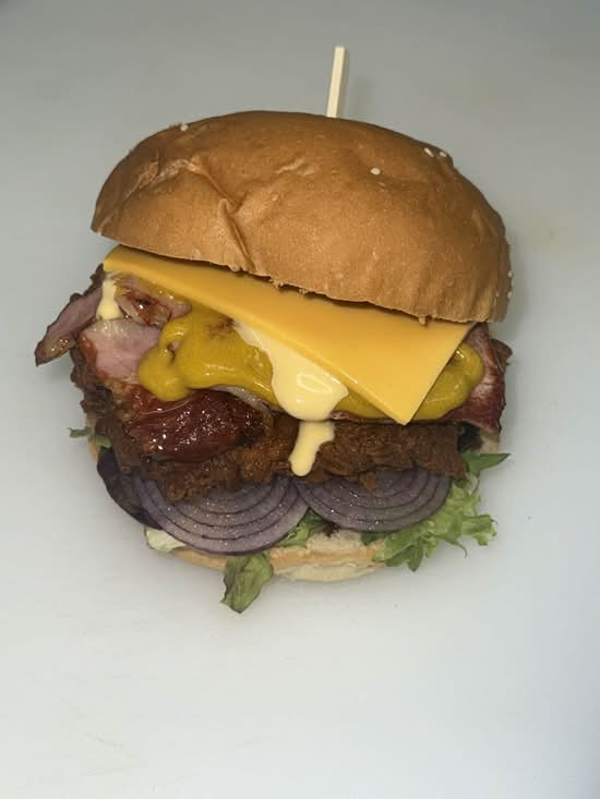 Fried chicken burger