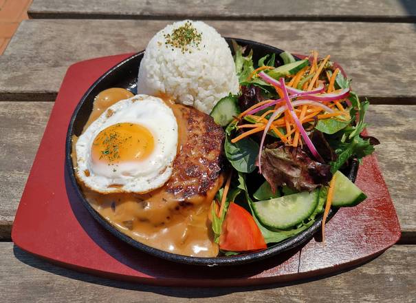 Pan Grilled Hamburger Steak