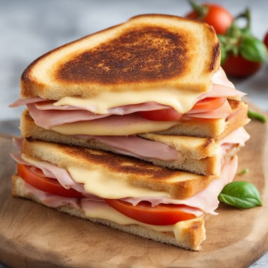 Ham, Cheese, Tomato toastie