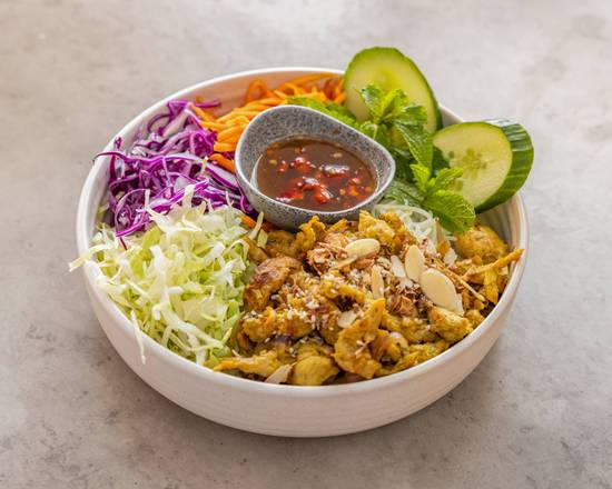 Lemongrass Chicken Vermicelli Noodle Salad & 2 Spring Rolls (GFO)