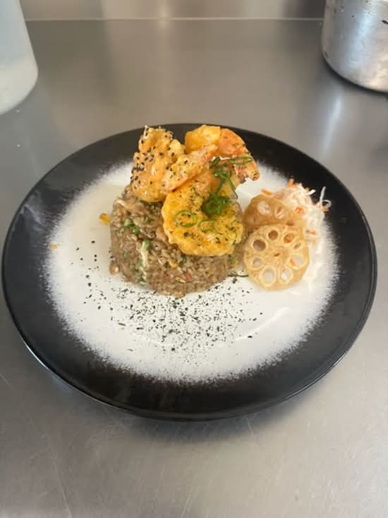 Sambal nasi goreng with spicy mayo prawn (I)