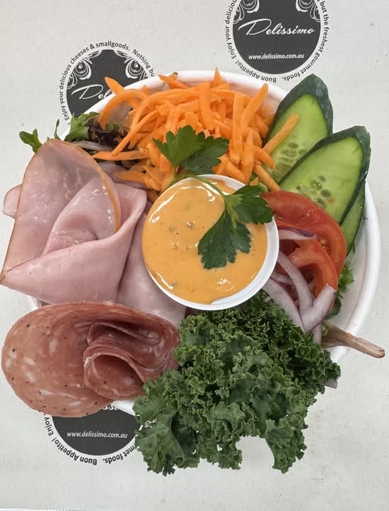 LARGE HAM SALAMI SALAD BOWL
