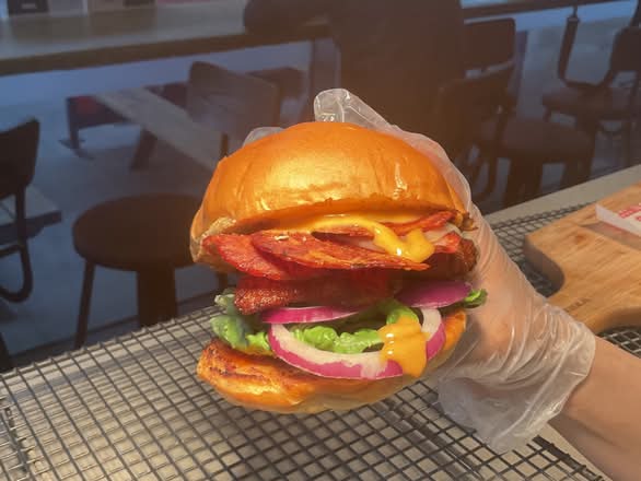 CHOOK LOADER ( chicken & bacon burger)