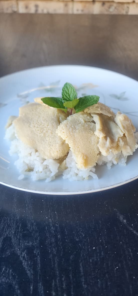 Sticky Rice with Thai Custard