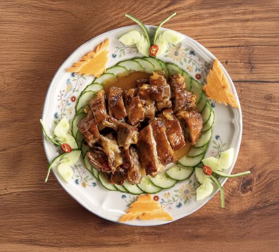 Deep Fried Duck in Crab Meat Sauce