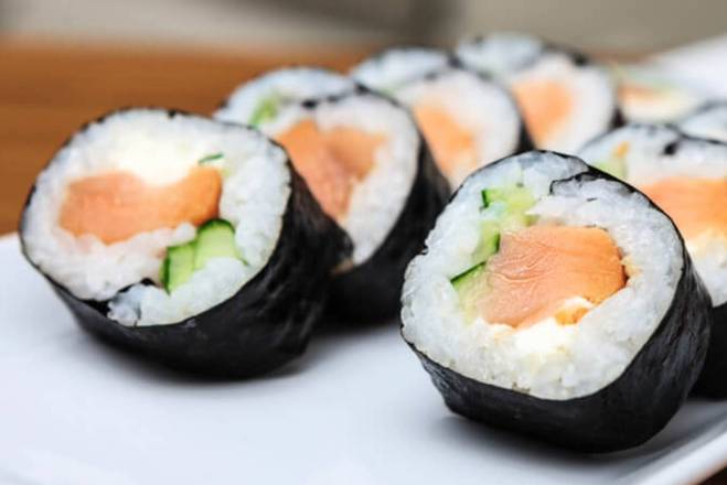 Smoked Salmon Sushi Roll