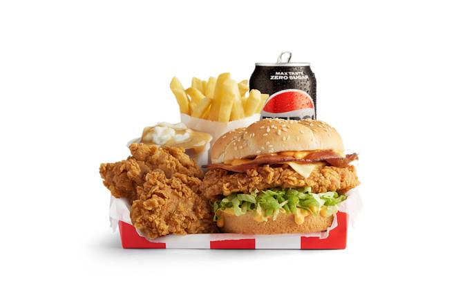 Zinger® Bacon & Cheese Burger Box