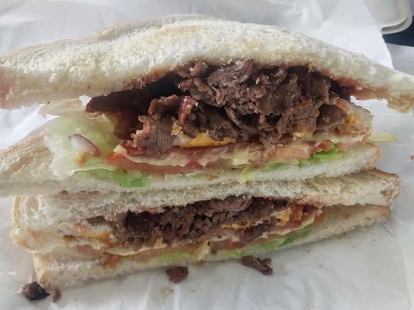 Steak Sandwich with The Lot