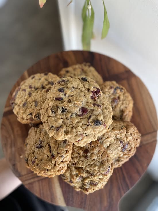 Cranberry and Oat Cookie