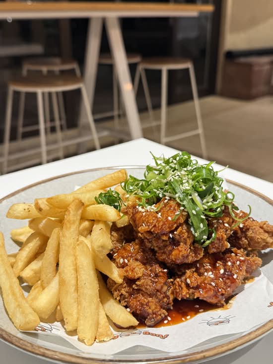 Sweet and Sticky Boneless Chicken & Chips