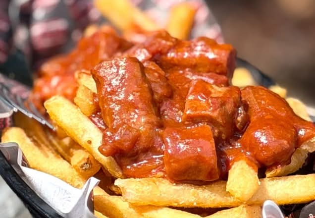 Devilled Sausage Loaded Fries