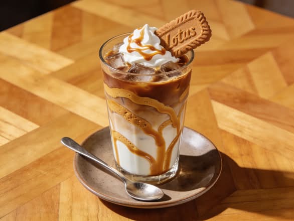 Biscoff Iced Latte