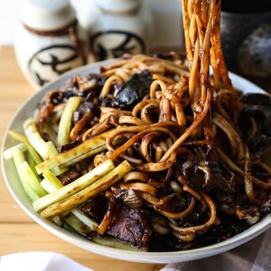 Vegetarian Black Beans Noodle