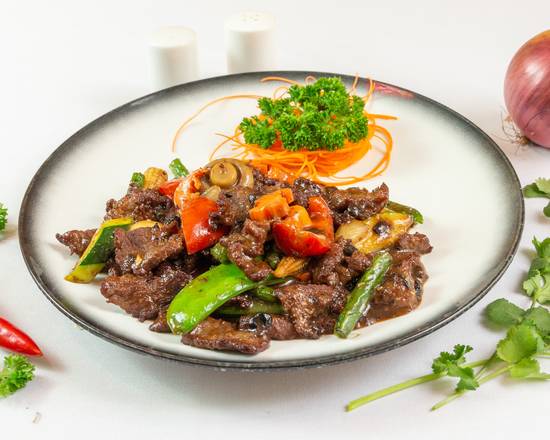 Black Bean Sauce Beef with Vegetable