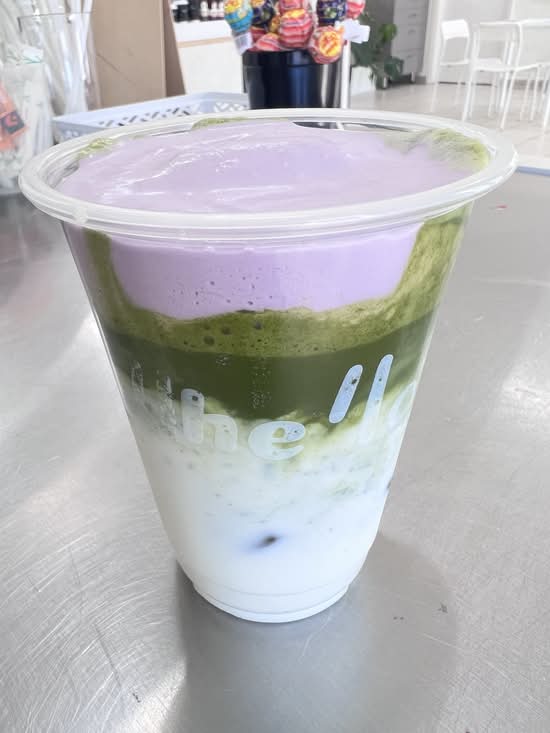 Ube Matcha Latte