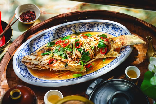 Chinese Style Fried Barramundi (I)