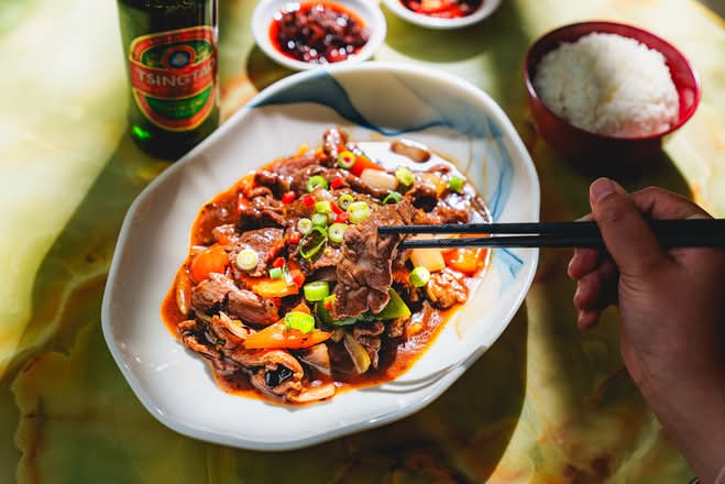 Stir Fried Beef with Black Bean Sauce