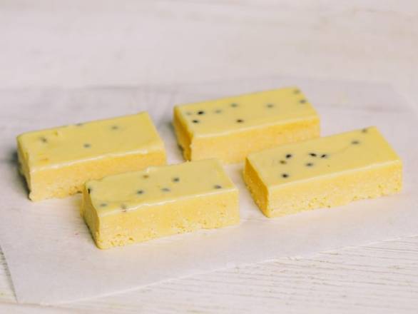 Lemon and Passion Fruit Slice (GF)